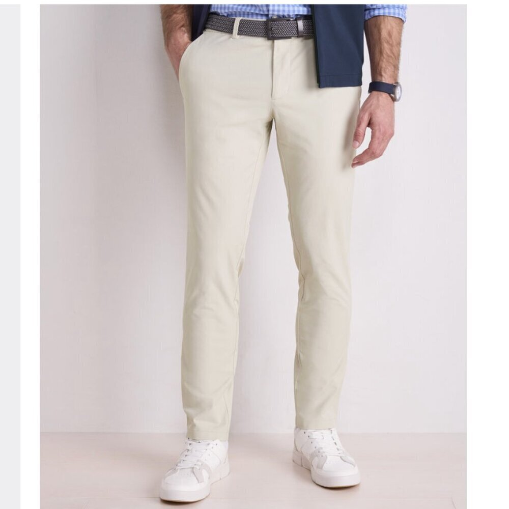 Vineyard Vines Performance On The Go Pants Mens 40x32 Stretch Golf Chino Preppy